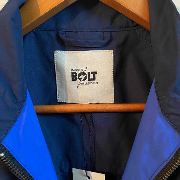 LIGHTNING BOLT MEDIUM INSIGNIA BLUE WINDBREAKER JACKET - Picture 2 of 4